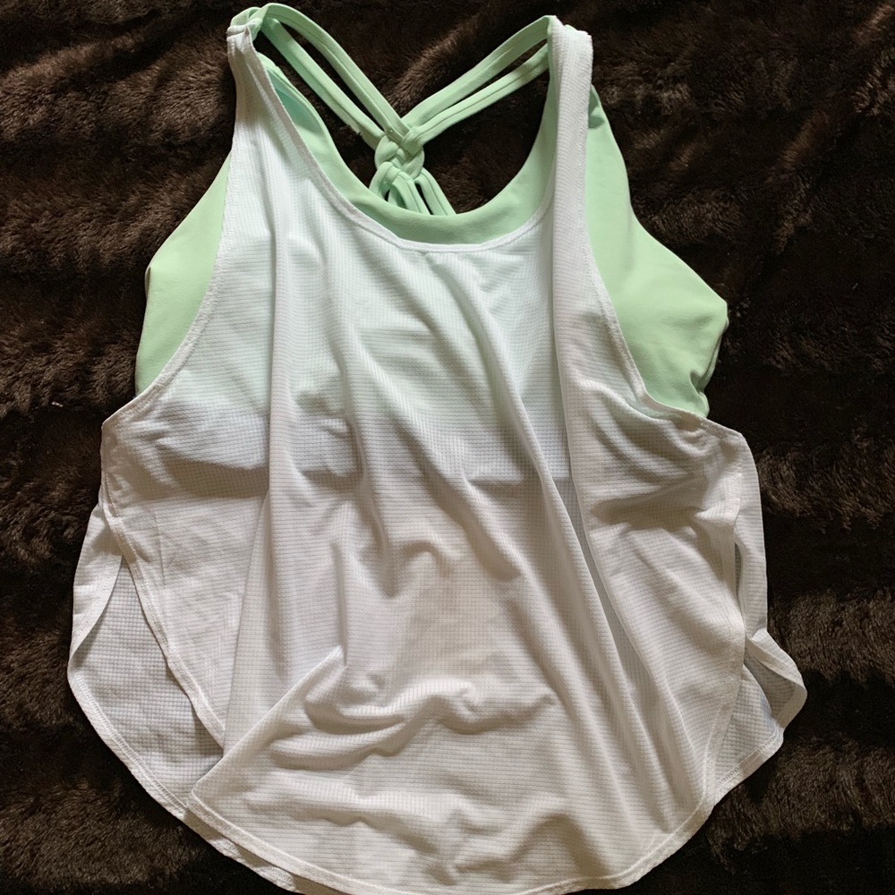Fabletics Tank with Built-In Sports Bra, XL, NWT